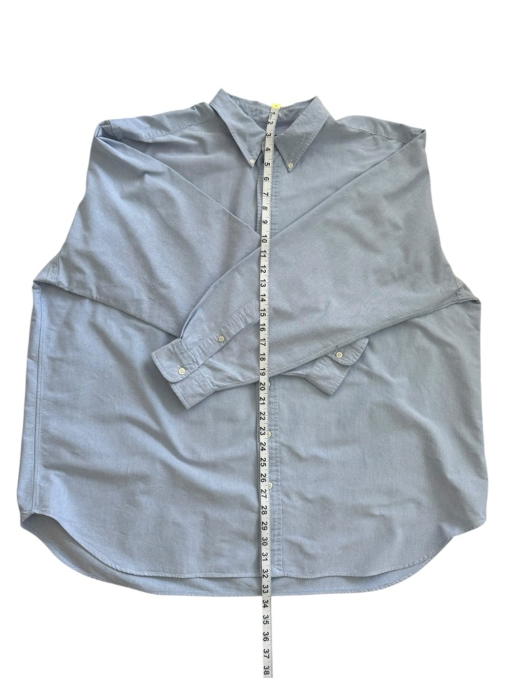 Polo by Ralph Lauren Mens Light Blue Long-Sleeve Button-Down Oxford Shirt Sz 3XB - Picture 10 of 12